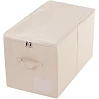 AMX 56 (L) X 33 (W) X 32 (H) cm- Caja de Almacenamiento de Armario Grande con Tapa- Cajas de Almacenamiento de Ropa de…